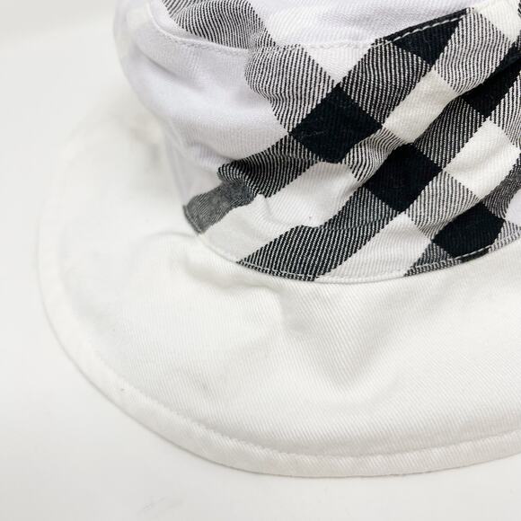 Burberry Reversible Bucket Hat Nova Check White Lilac Purple Black Cotton Womens main image 11